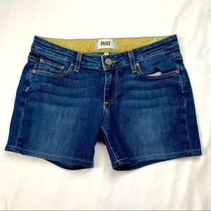 Paige Medium Wash Denim Shorts Size 24